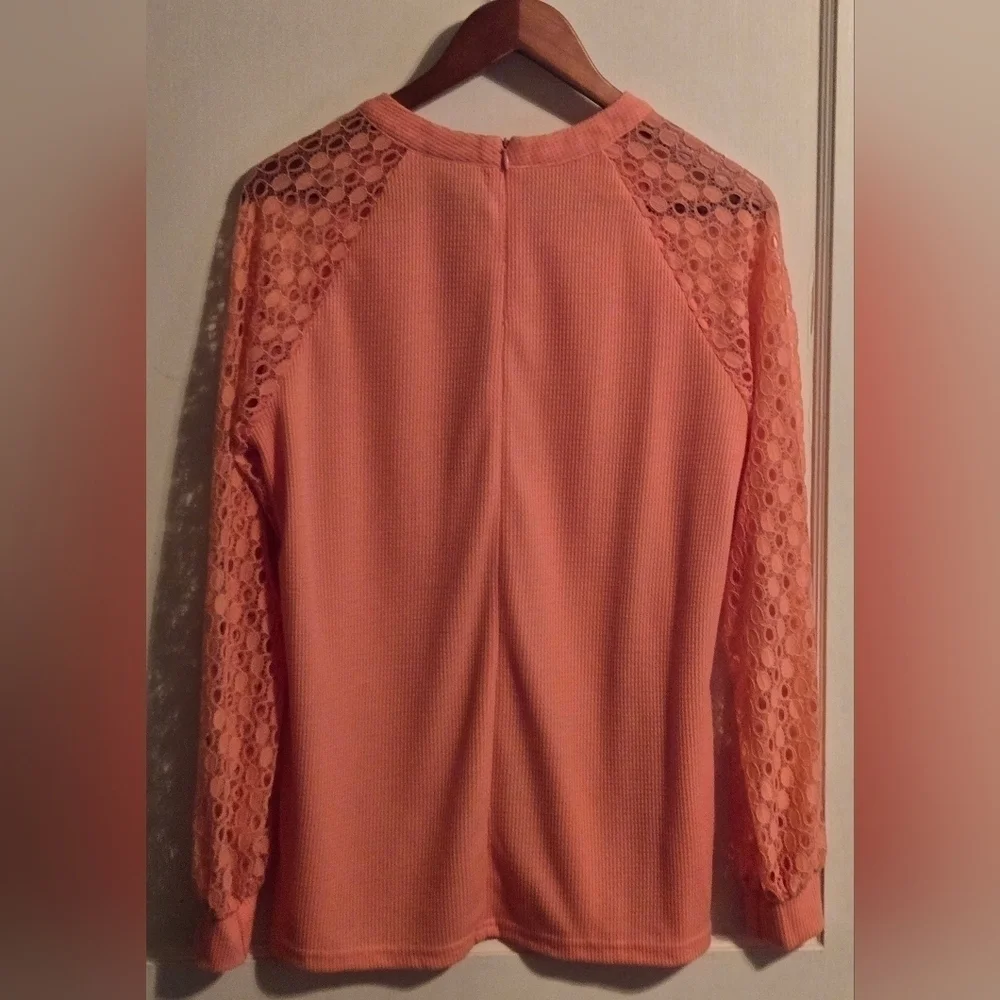 NWOT | MIHOLL | Women’s Long Sleeve Top | Lace Casual Loose Blouse | Medium